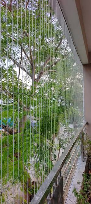 Renu Invisible Grills installation for balconies and windows in Bommanahalli